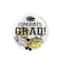 20" Black, Silver & Gold Stars Congrats Grad Balloon